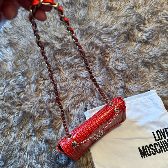 Love Moschino red handbag purse - Picture 7 of 8